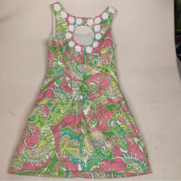 Lilly Pulitzer Nina Shift Dress Chin Chin Size 4 SIRENS - Picture 6 of 13